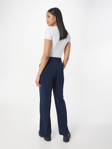 MORE & MORE Loose fit Pleated Pants in Blue