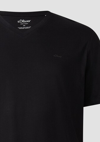 s.Oliver Men Big Sizes Shirt in Black