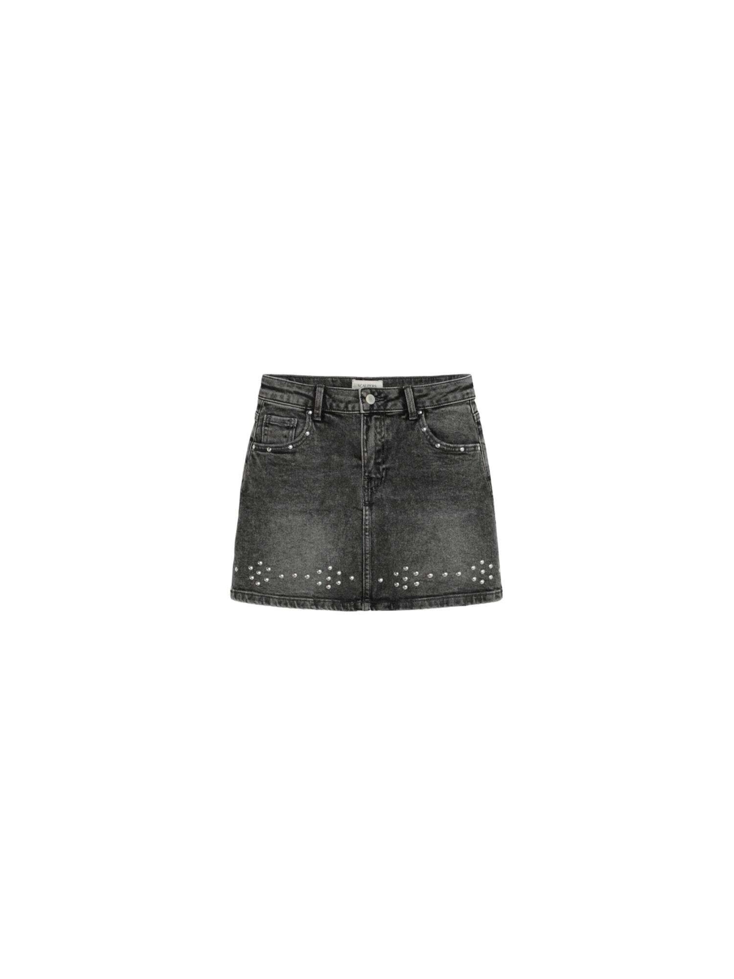 Scalpers Skirt in Grey: front