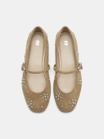 Pull&Bear Odprte balerinke | bež barva