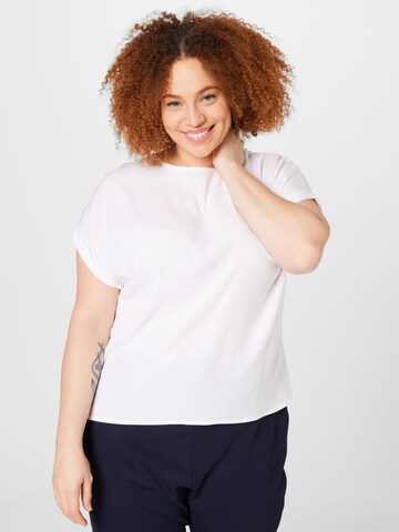 Vero Moda Curve T-shirt 'Bicca' i vit: framsida