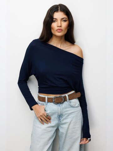 MixRay Shirt in Blau: Vorderseite