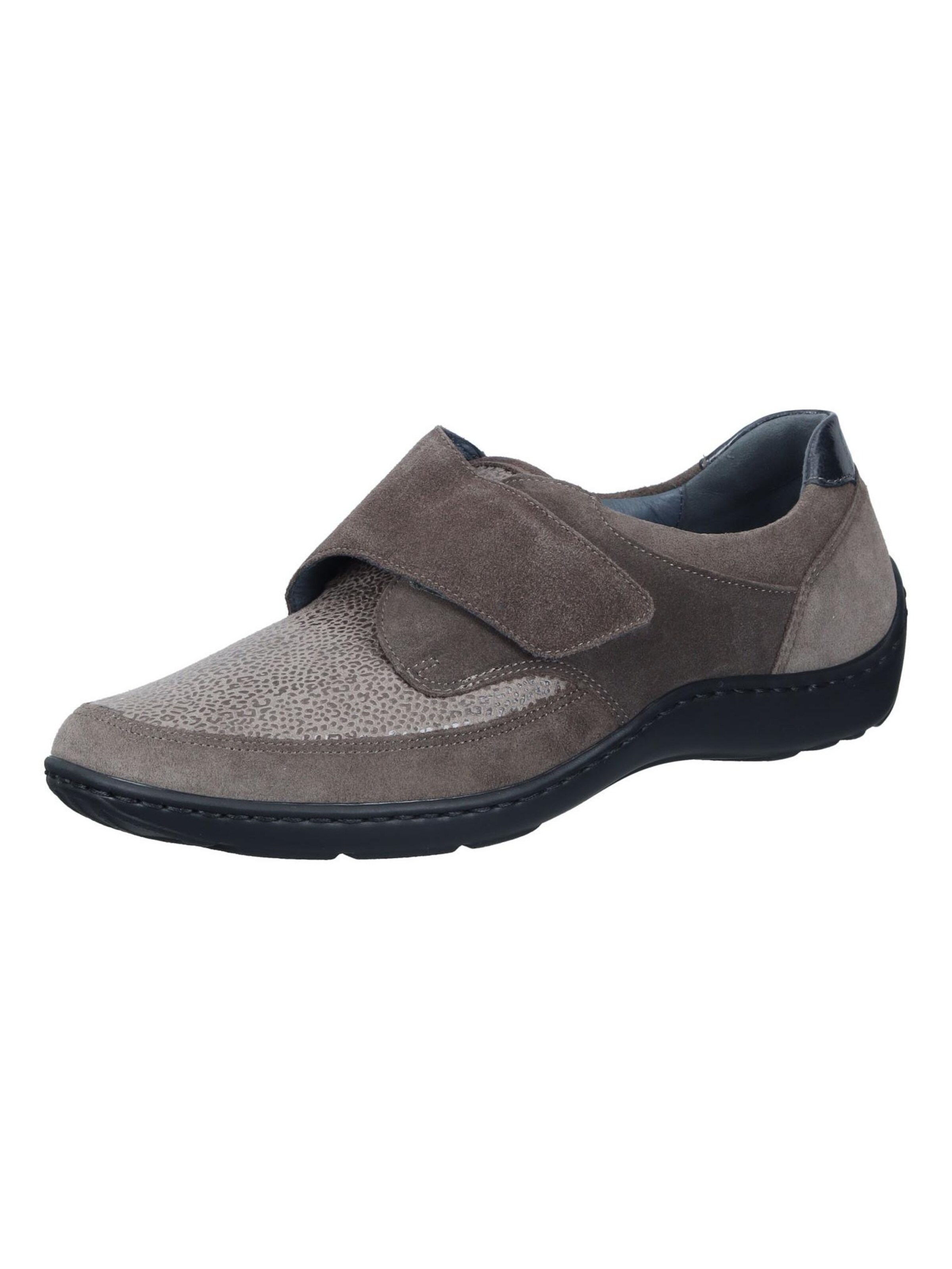 WALDLÄUFER Classic Flats 'Slipper' in Grey: front