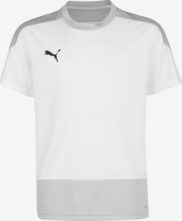 PUMA Performance Shirt 'Team Goal' in White: front