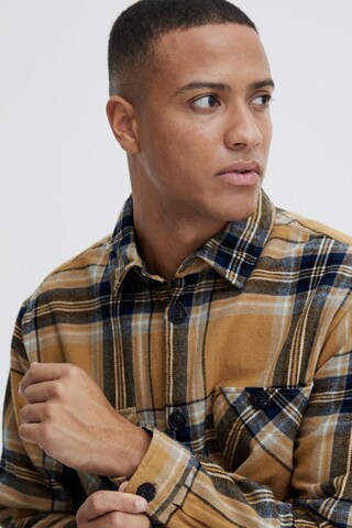 BLEND Regular fit Button Up Shirt in Brown
