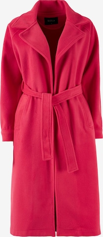 LELA Between-Seasons Coat in Pink: front