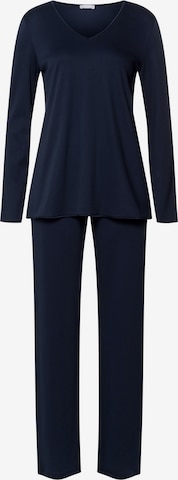 Pyjama Hanro en bleu : devant