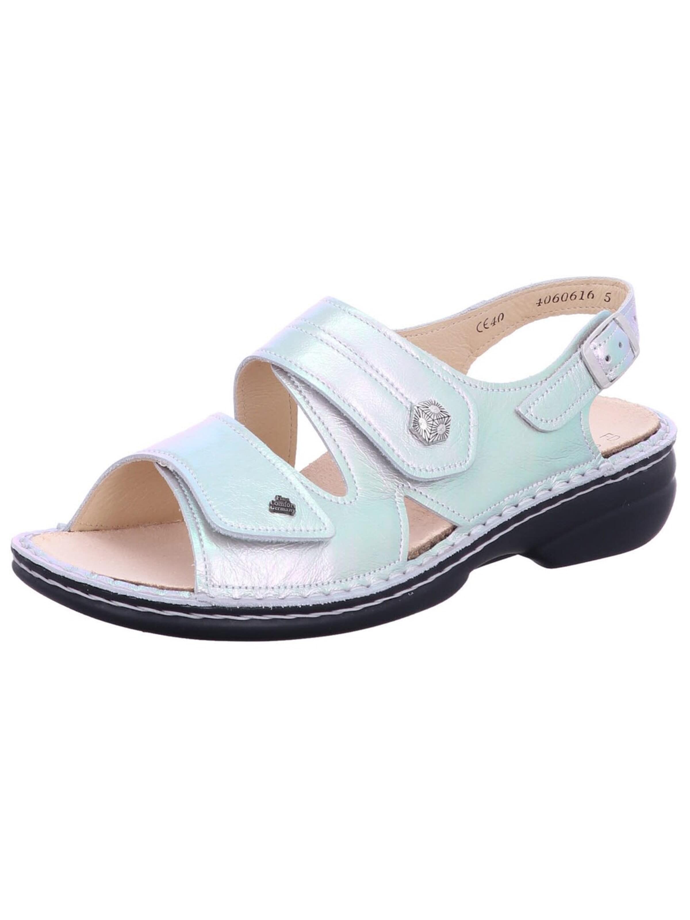 Finn Comfort - Sandalias 'Sandalette Damen 02560 793297 Echtleder in grau' en gris: frente