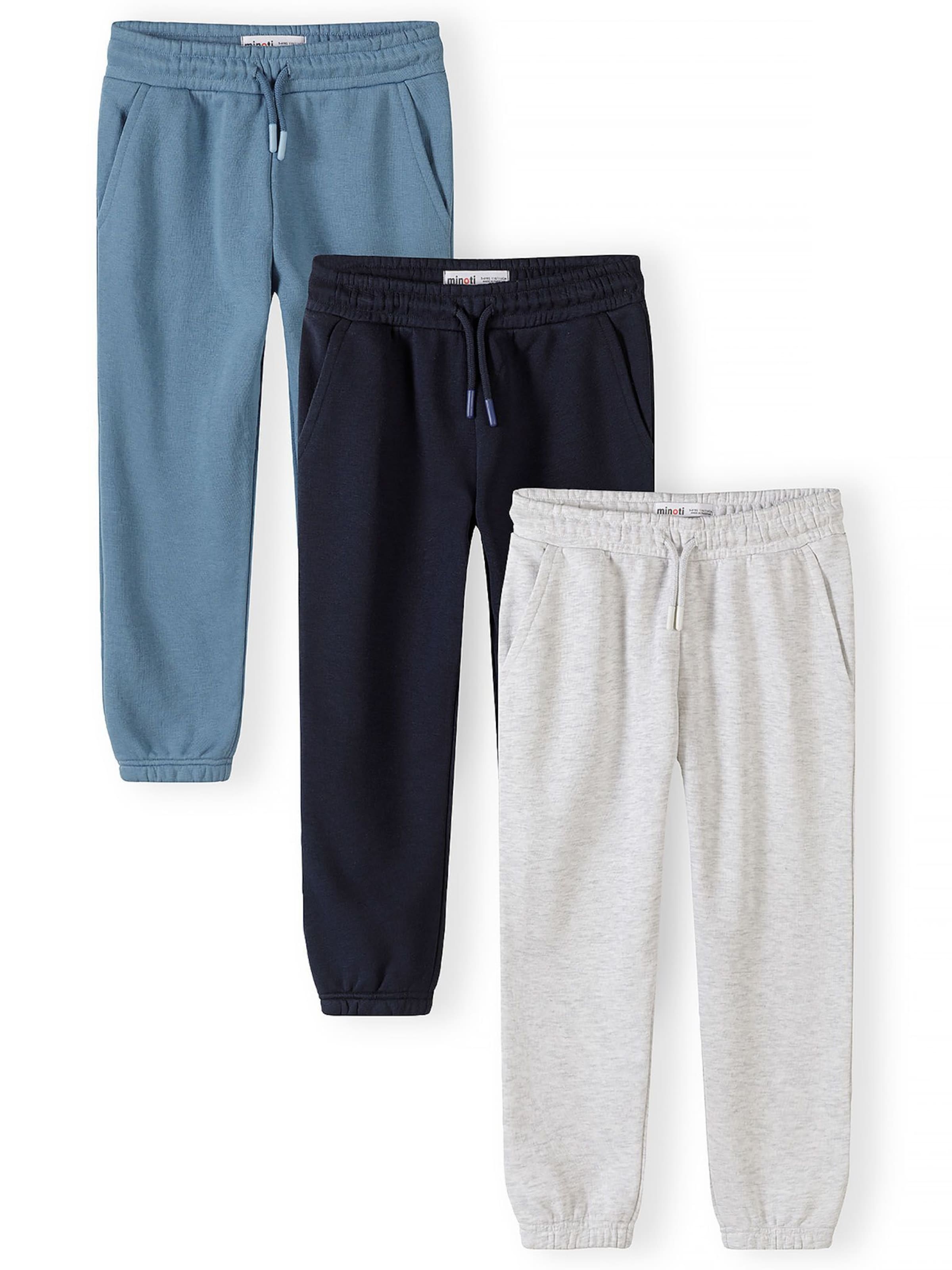 MINOTI Tapered Trousers in Blue: front
