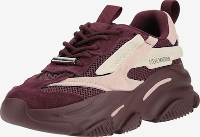 STEVE MADDEN Sneaker in 36 in hellbeige / pastellpink / bordeaux, Produktansicht