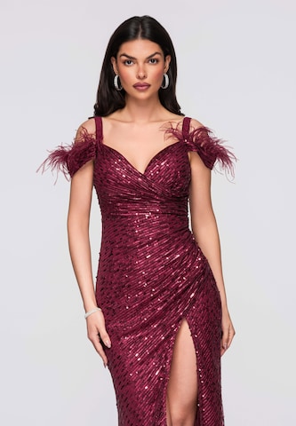 Ombre Evening dress in Red