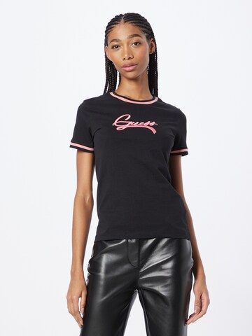 T-shirt 'CAMILA' GUESS en noir : devant