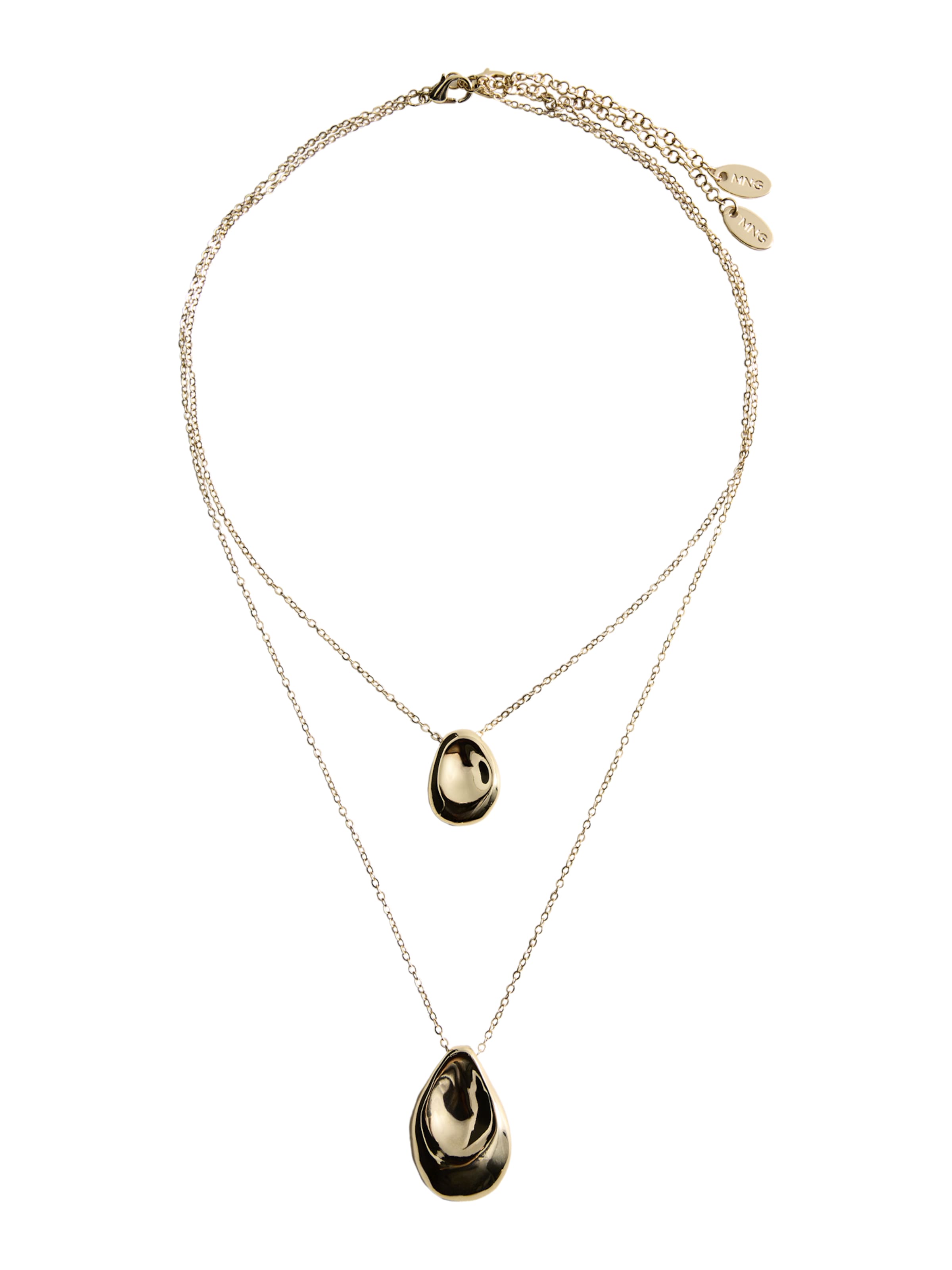 MANGO Chaîne 'EDEN' en or, Vue avec produit