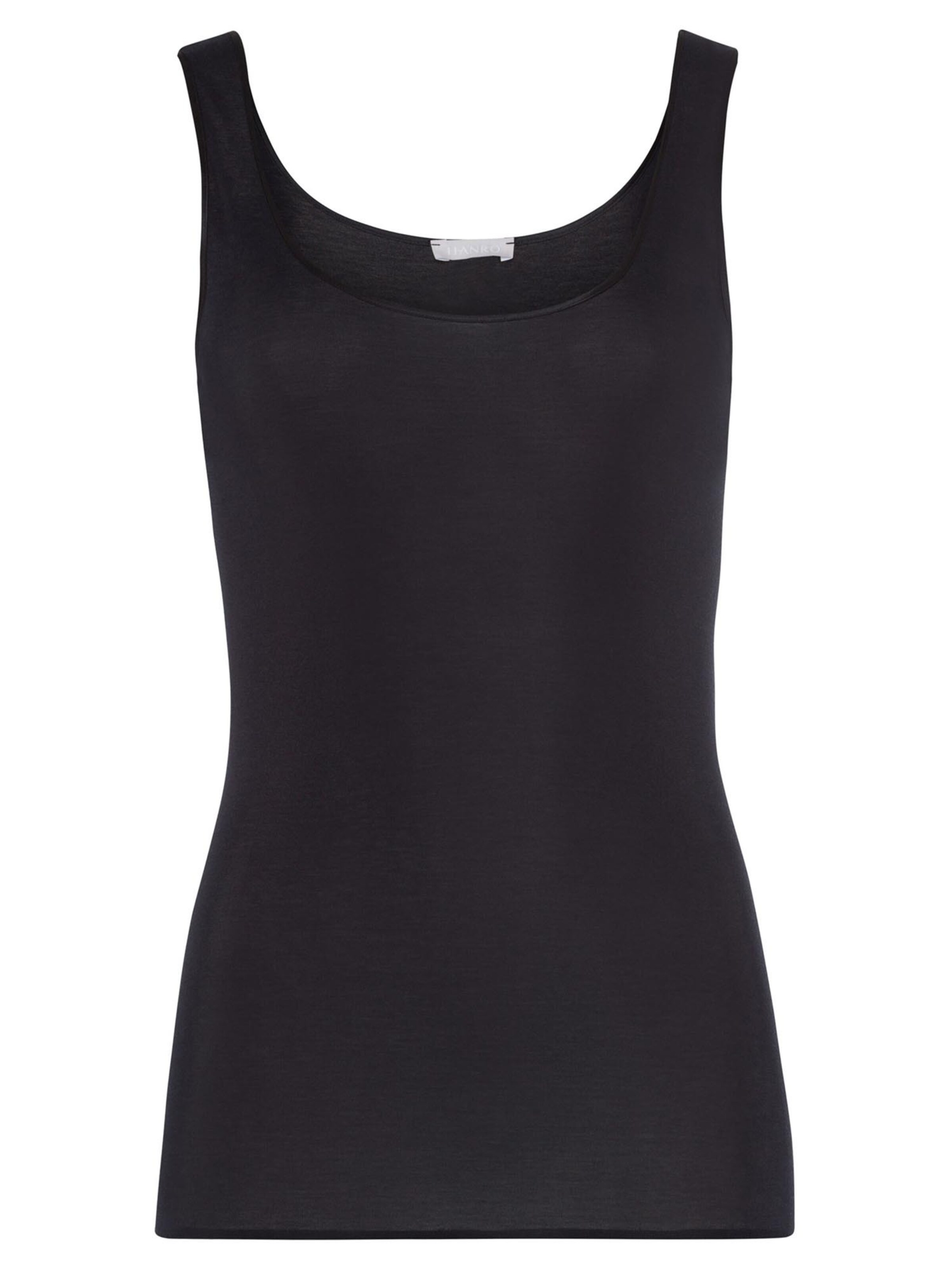 Hanro Undershirt 'Cotton Seamless' in Black: front