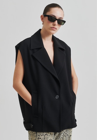 SECOND FEMALE Vest 'Fique' in Black: front