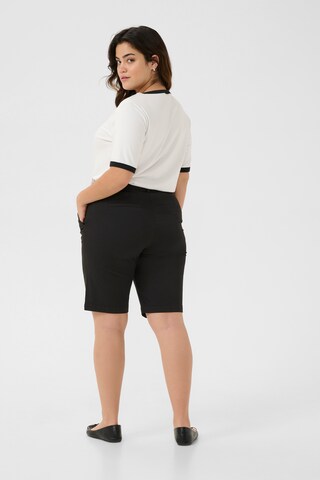 KAFFE CURVE Regular Shorts 'Leana City' in Schwarz