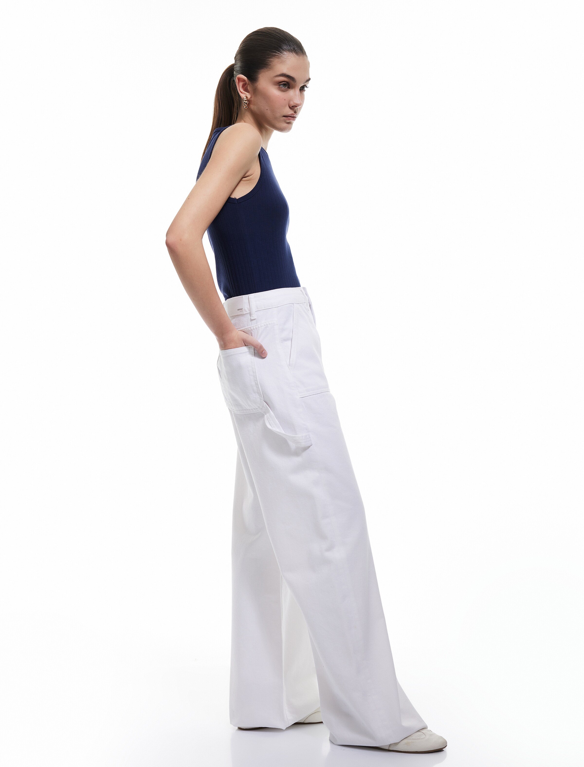 Koton Wide leg Jeans in White