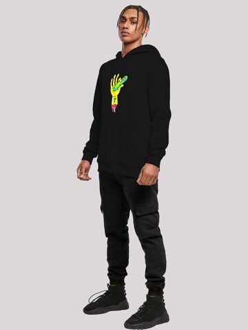 F4NT4STIC Sweatshirt 'Rick and Morty Pickle Hand' in Zwart