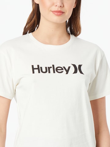 Hurley Λειτουργικό μπλουζάκι 'OCEANCARE' σε λευκό