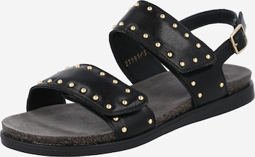 Ca'Shott - Sandalias en negro: frente