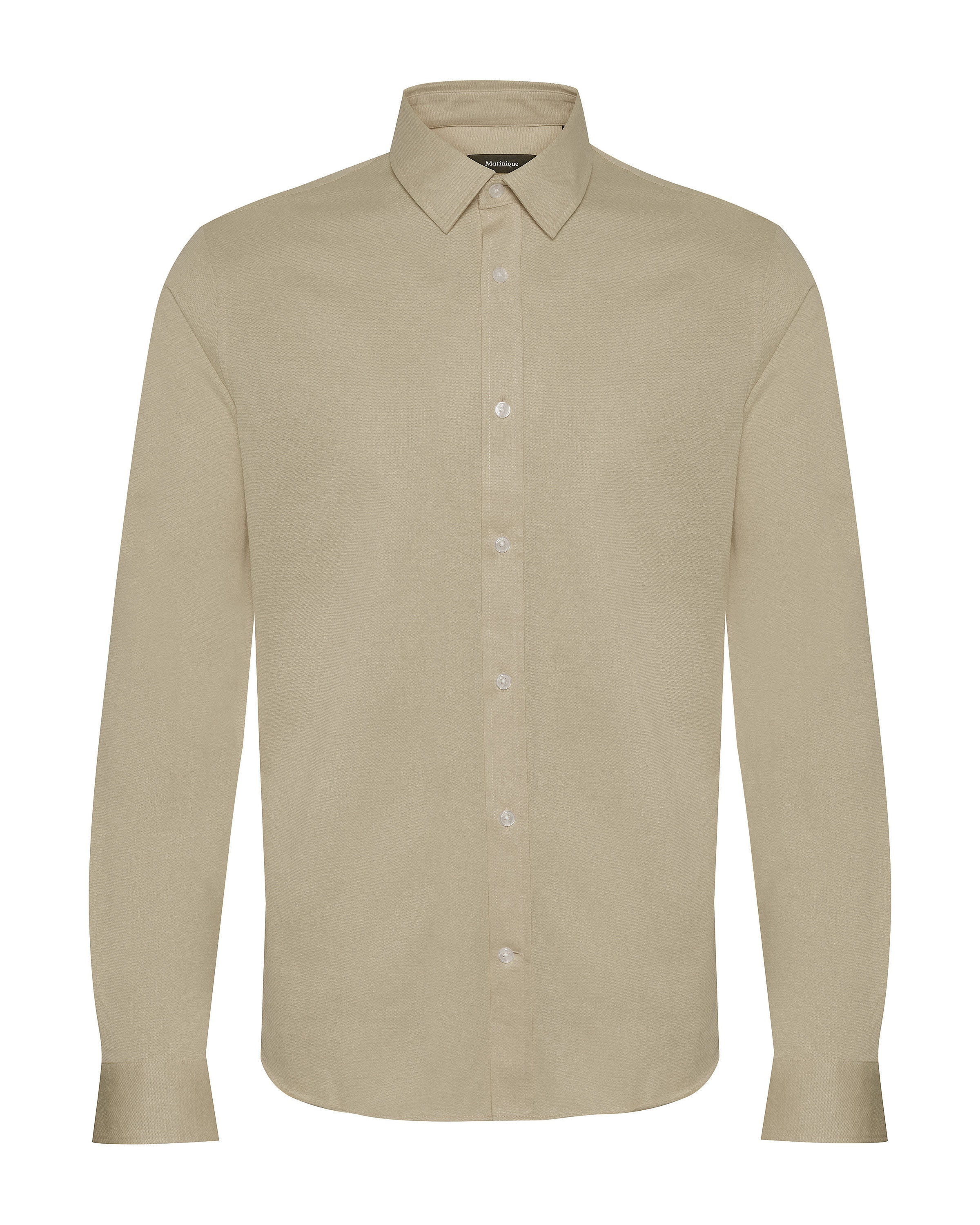 Matinique Regular fit Button Up Shirt 'Trostol' in Beige: front