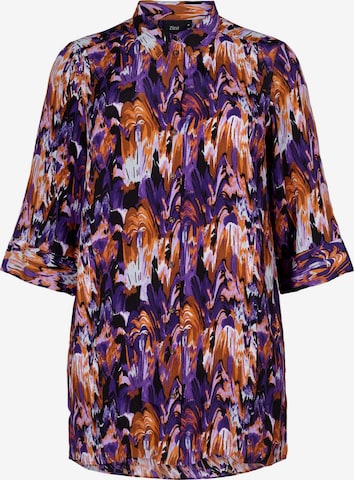 Zizzi - Blusa 'DALA' em roxo: frente