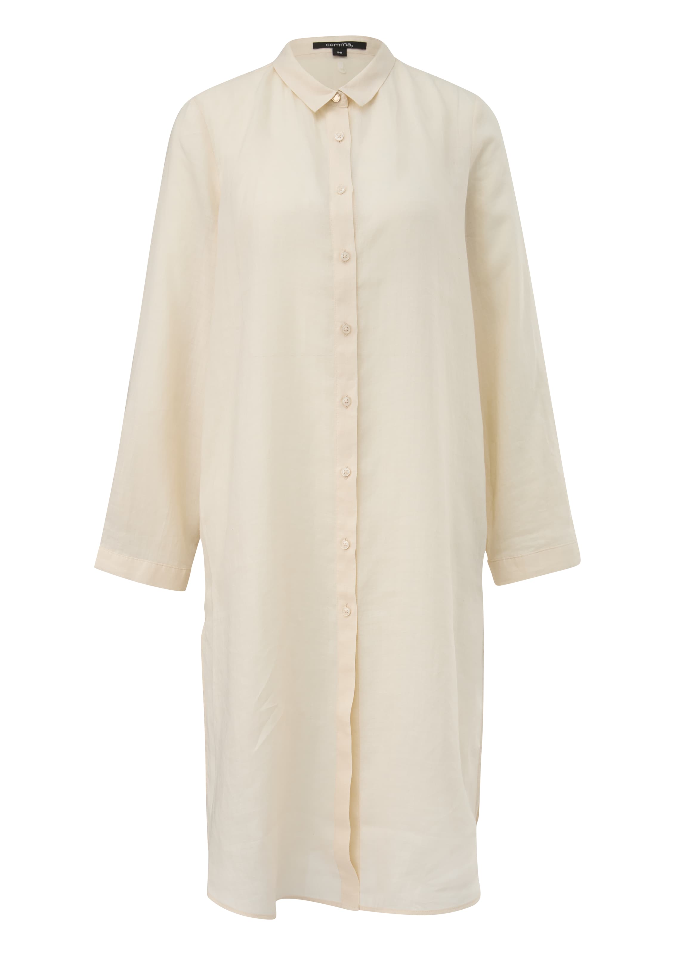 Robe-chemise COMMA en beige : devant