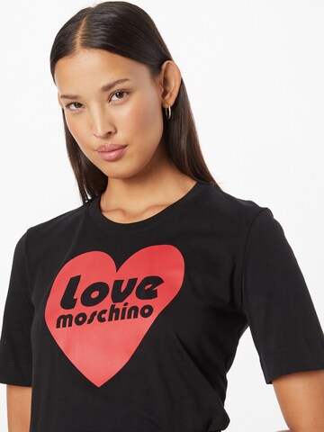 T-shirt Love Moschino en noir