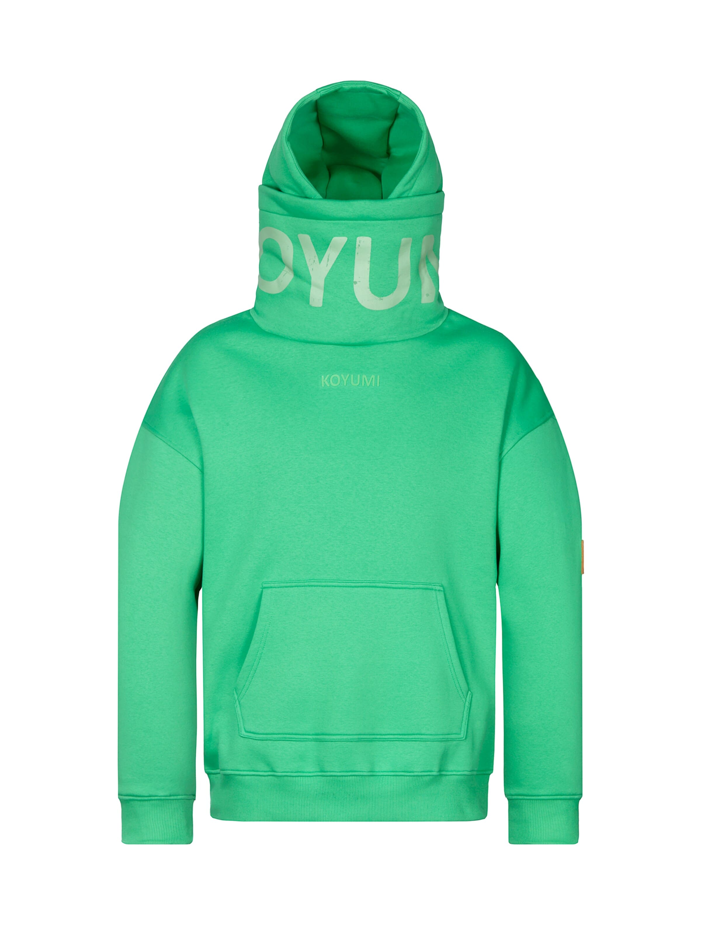 Koyumi Sweatshirt 'Break Your Neck' in Green: front