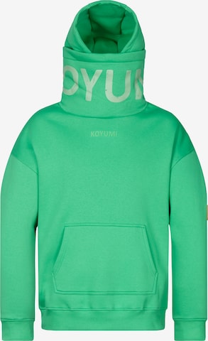 Koyumi Sweatshirt 'Break Your Neck' in Green: front