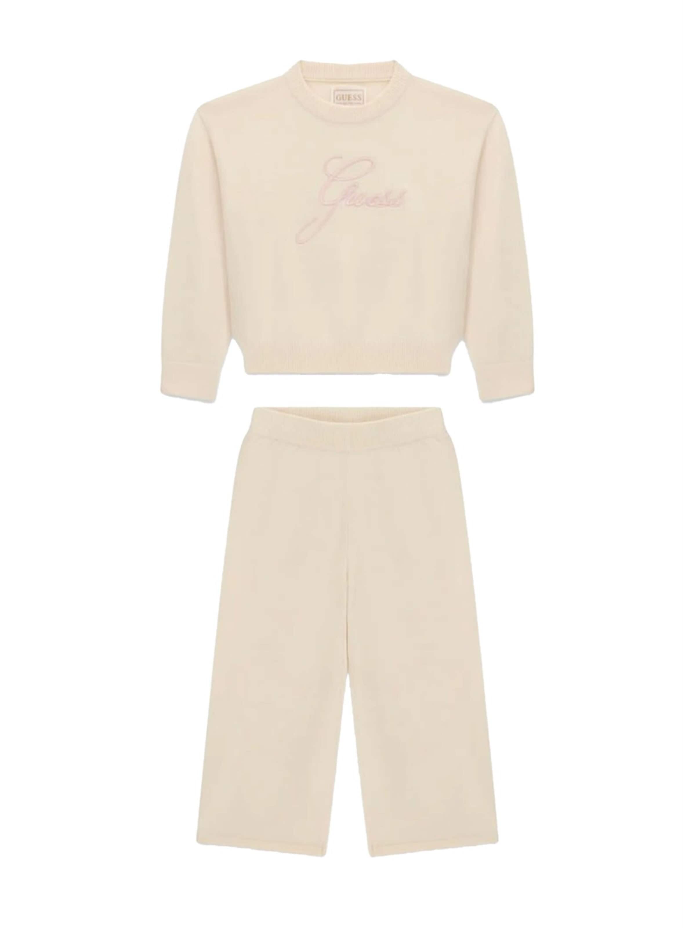 Set di GUESS KIDS in beige: frontale