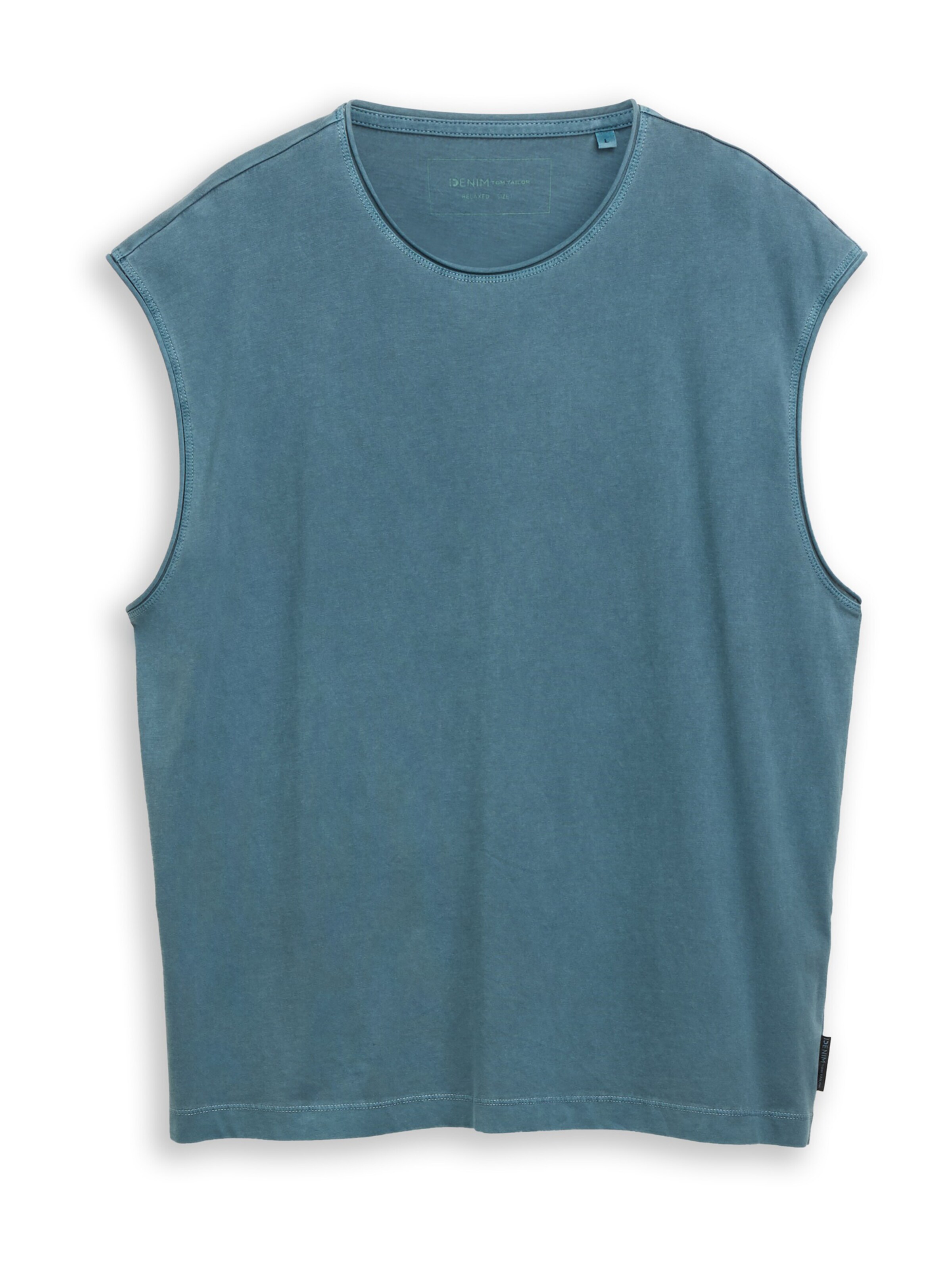 TOM TAILOR DENIM Top in Grün: Vorderseite