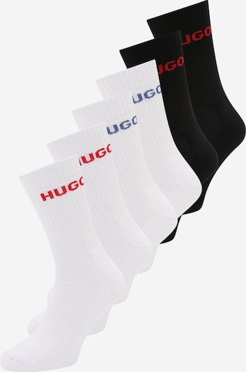 HUGO Socken in blau / rot / schwarz / weiß, Produktansicht