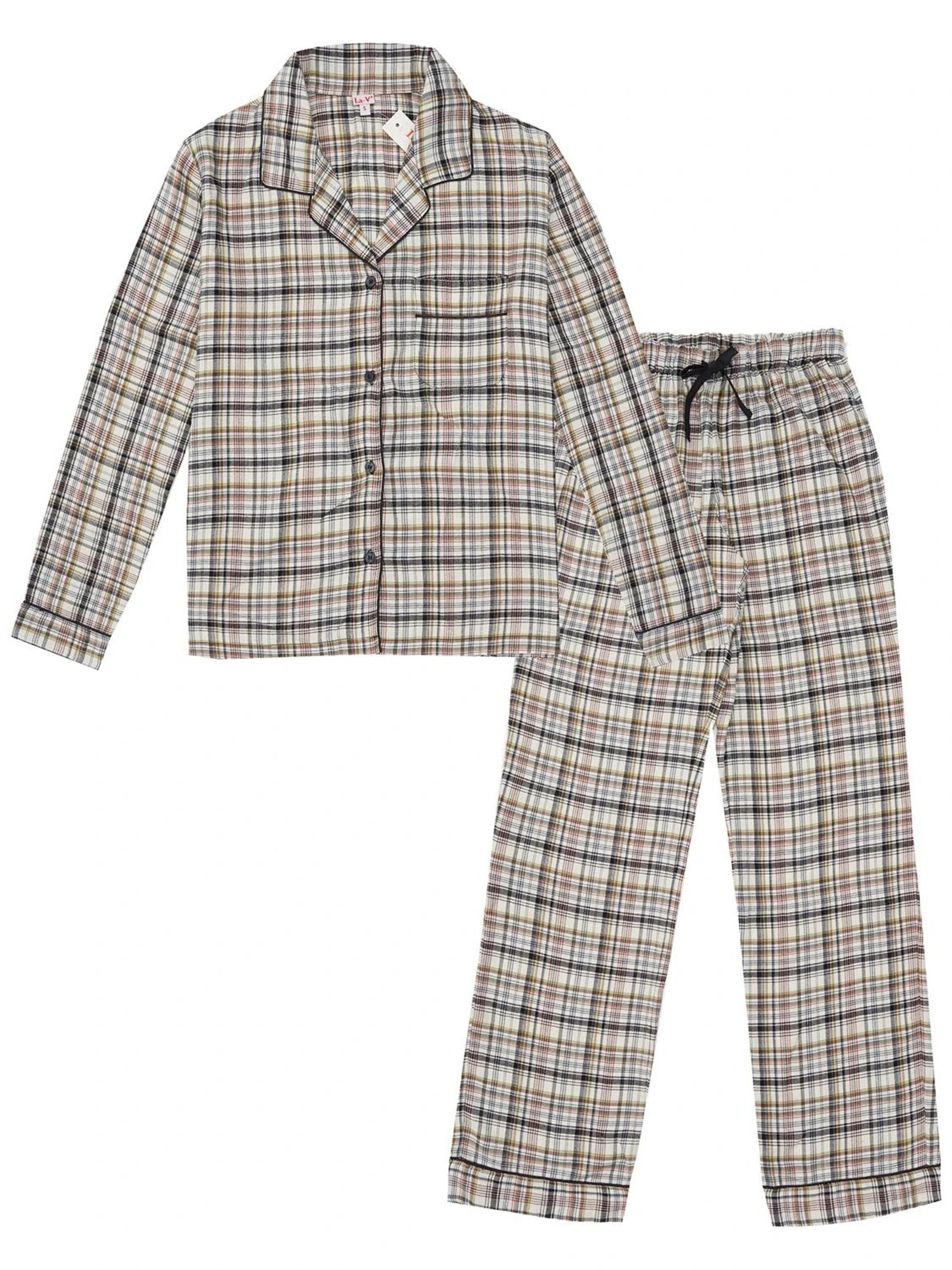 La V Pajama in Beige