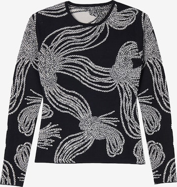 GOBI Cashmere Neulepaita 'Rope Knot' värissä musta: etupuoli