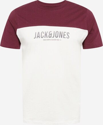 JACK & JONES T-Shirt 'Dan' in Weiß: predná strana