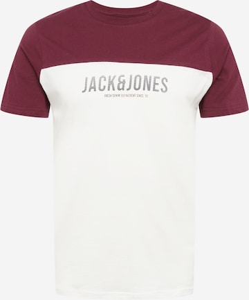 JACK & JONES Tričko 'Dan' – bílá: přední strana