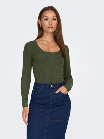 JDY Sweater in Green: front