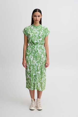 ICHI Blousejurk 'REGINE' in Groen: voorkant