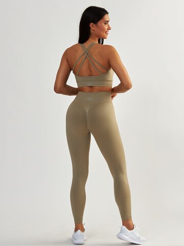 BeShaped Bustier Sport-BH 'Gym Queen' in Grün