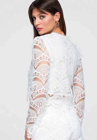 Ombre Blouse in Wit