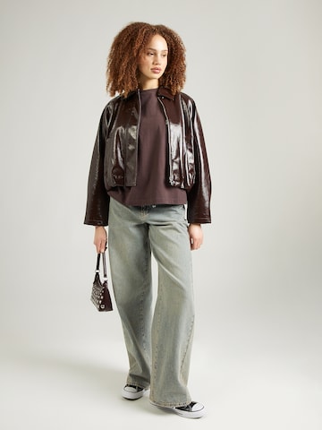 Karo Kauer T-Shirt in Braun