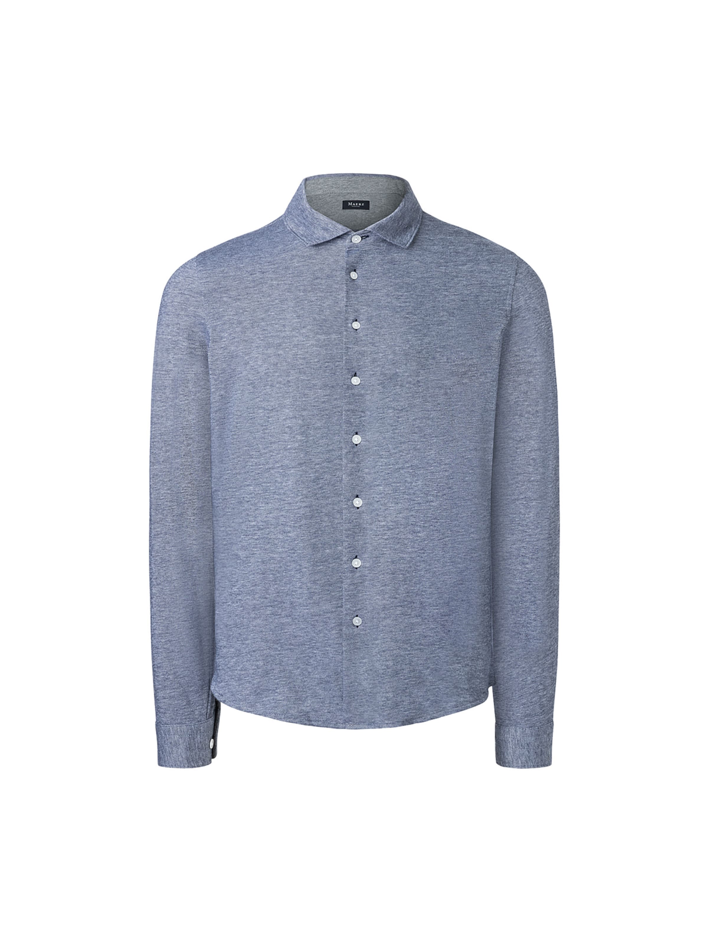 Coupe regular Chemise MAERZ Muenchen en bleu : devant