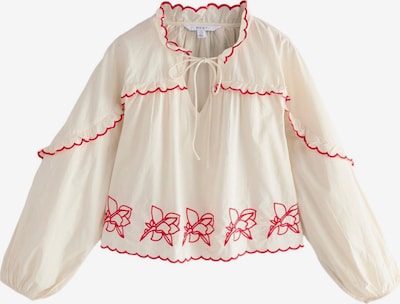 Next Pusero värissä kerma / tummanpunainen, Tuotenäkymä