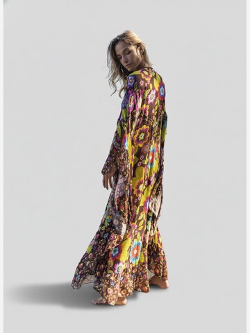 Miss June - Vestido 'Caftan Long Delilah' en marrón