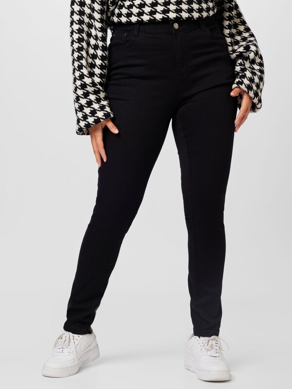 KAFFE CURVE Regular Jeans 'Willa' in Black Denim