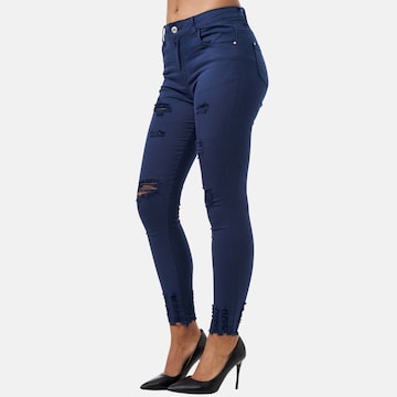 Coupe slim Jean Elara en bleu