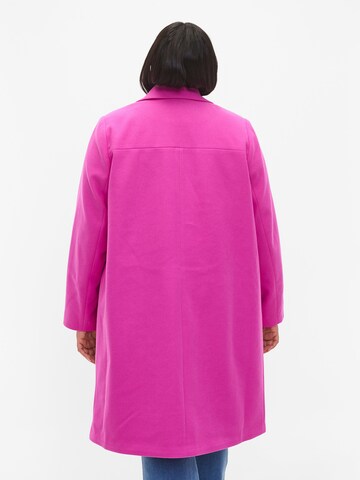 Zizzi Between-Seasons Coat 'MSASHA' in Pink