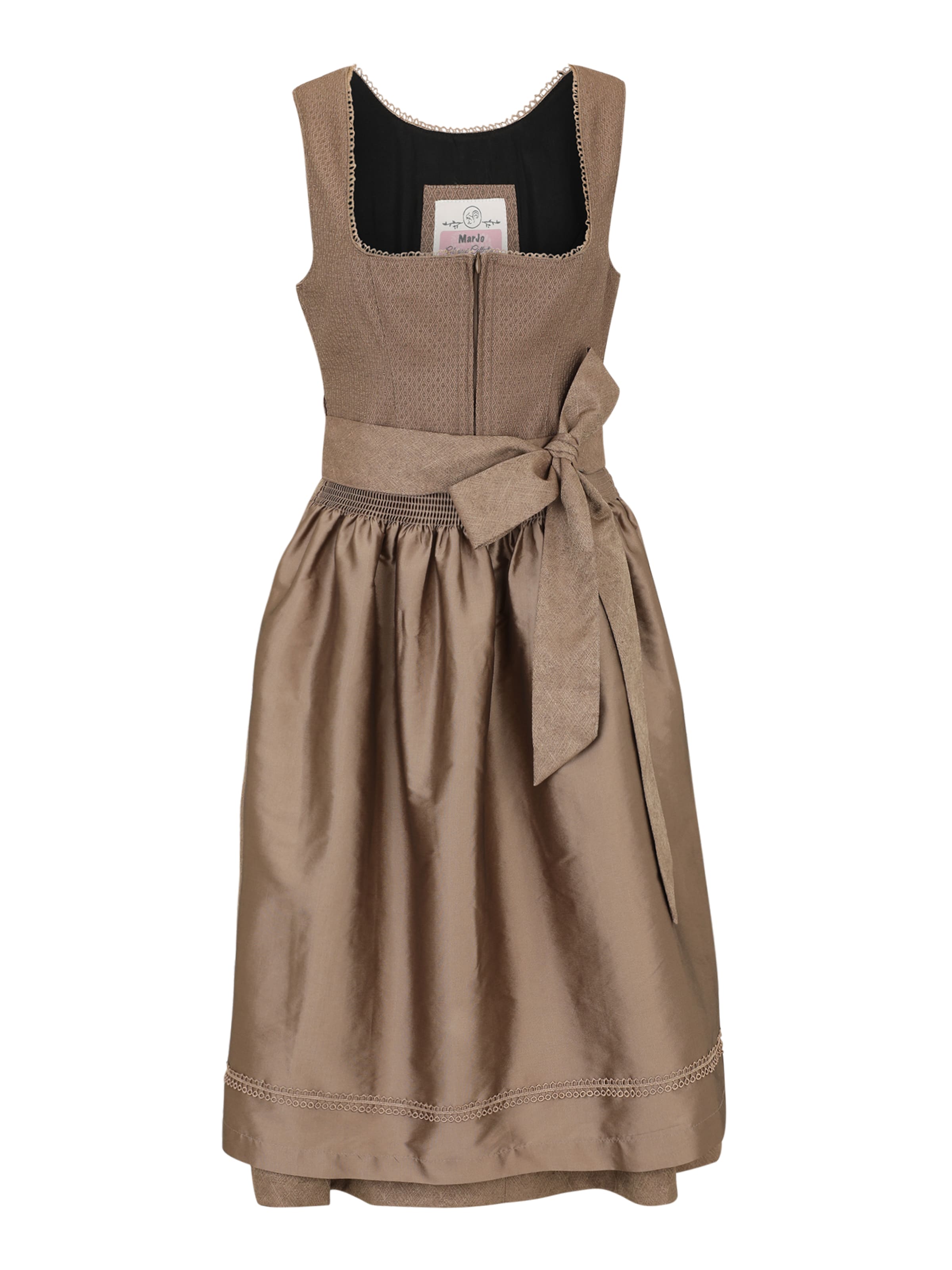 Dirndl 'Mauth' MARJO en marron : devant