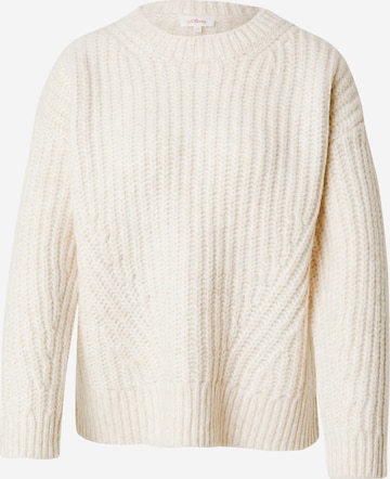 s.Oliver Pullover in Beige: Vorderseite